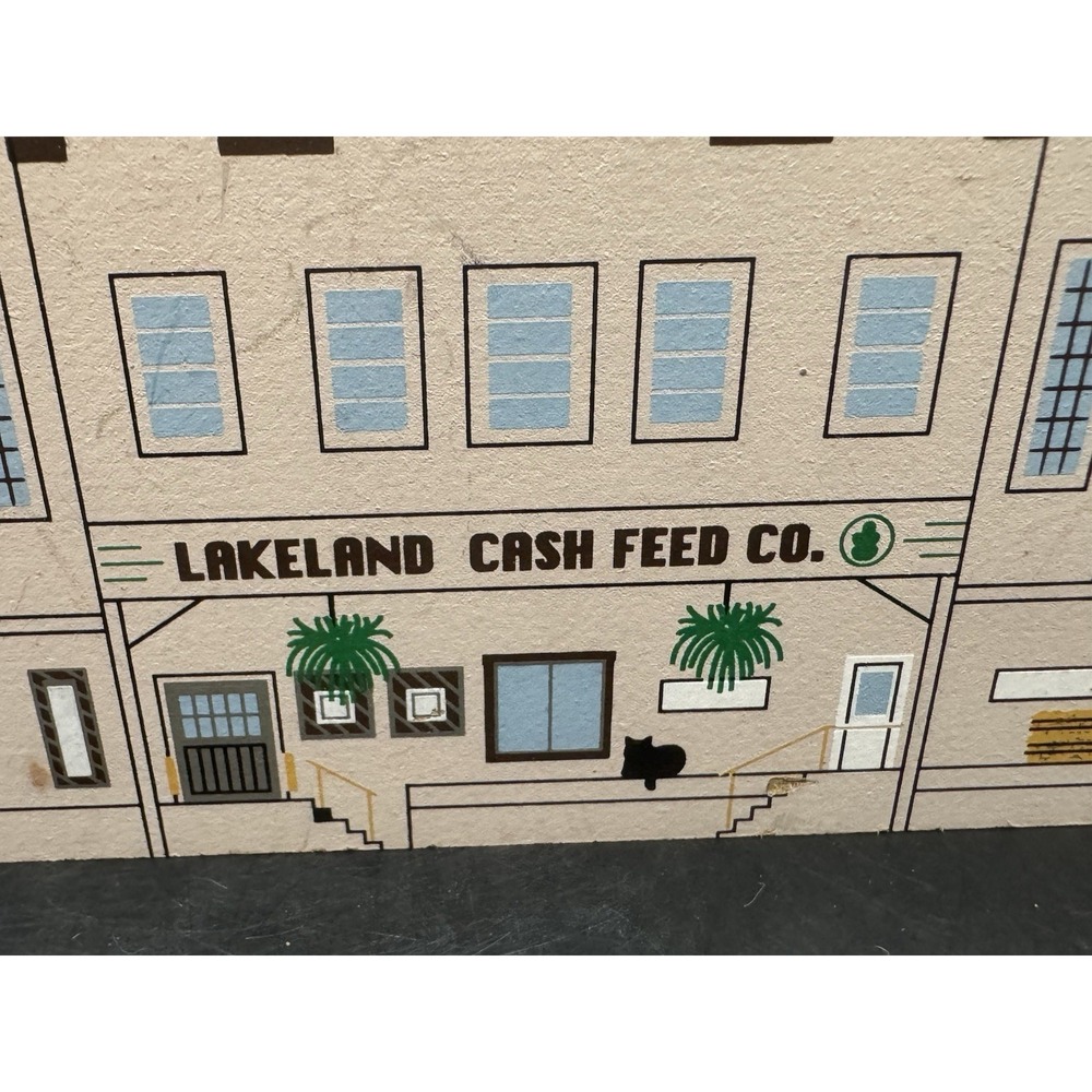 Vintage The Cats Meow Lakeland Cash And Feed Lakeland Florida 1997 Signed